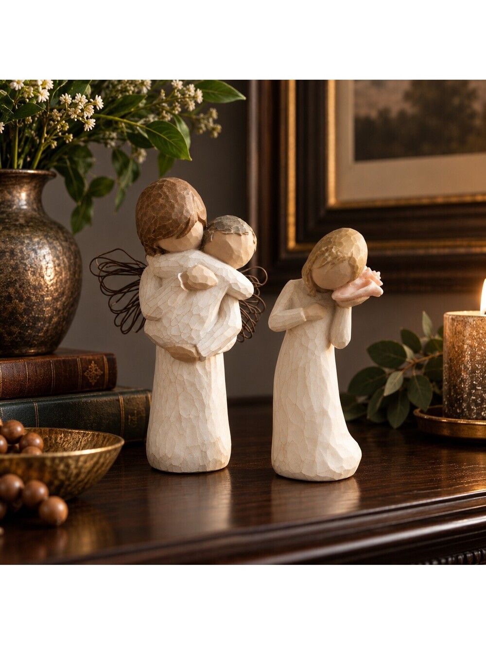 set of 2 authentic Willow Tree figurines by artist Susan Lordi for DEMDACO